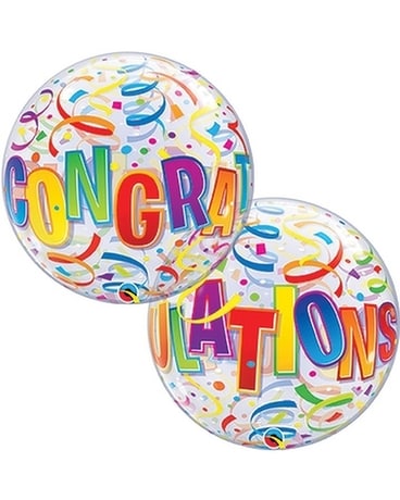 Congratulations Bubble Balloon 22