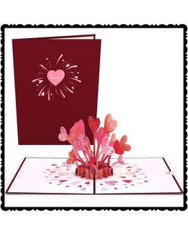 LP- Love Explosion Card Flower Arrangement
