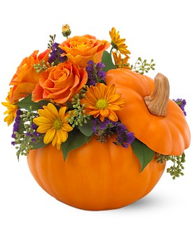Teleflora's Pumpkin Patch Bouquet Flower Arrangement