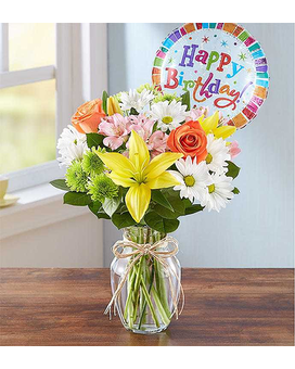 Fields of Europe™ Happy Birthday Bouquet Flower Arrangement