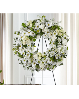 Faithful Wishes™ Wreath Flower Arrangement