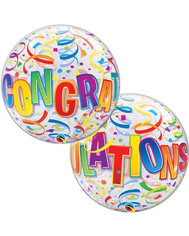 Congratulations Bubble Balloon 22