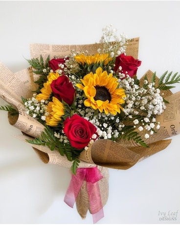 Happy Sunflower Love Bouquet