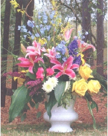 Our Heart and Soul Funeral Urn Flower Arrangement