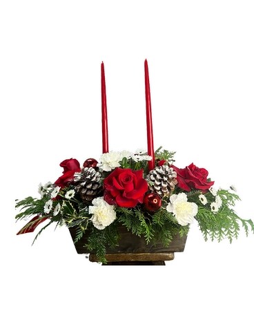Wonderful Christmastime Flower Arrangement