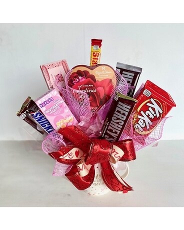 Chocolate Lover Flower Arrangement