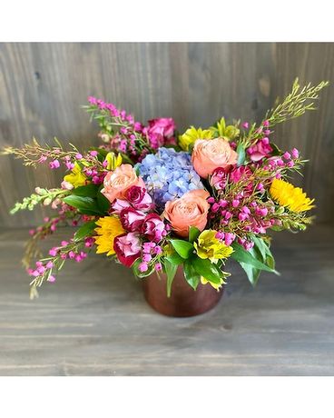 Rosy Wildflowers Flower Arrangement