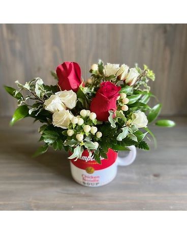 Get Well Soon Mug Flower Arrangement