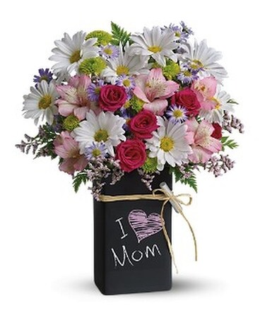 Teleflora's Chalk It Up Bouquet Flower Arrangement