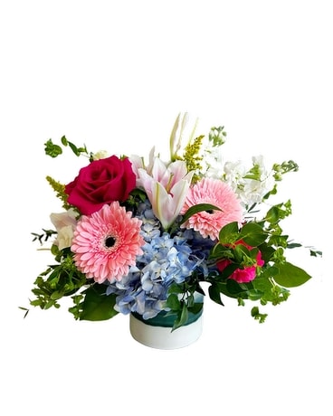 Adrienne's Joyful Sentiments Flower Arrangement