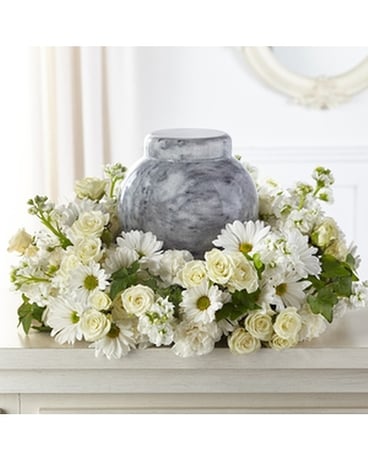 The FTD ® Timeless Tribute ® Cremation Adornment Funeral Arrangement