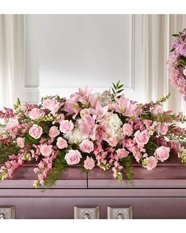 The FTD ® Life & Remembrance ™ Casket Spray Funeral Casket Spray Flowers