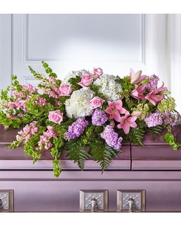The FTD ® Life's Gratitude ™ Casket Spray Funeral Casket Spray Flowers