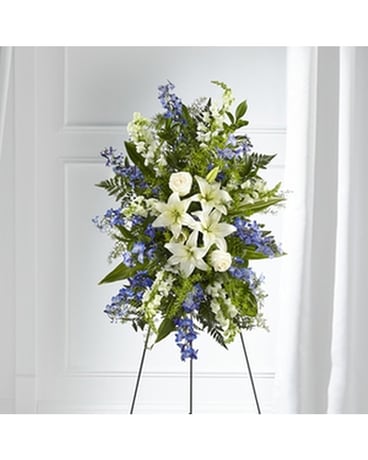 The FTD ® Faithful Friend ™ Standing Spray Funeral Casket Spray Flowers