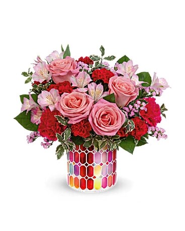 Teleflora's Charming Mosaic Bouquet Flower Arrangement