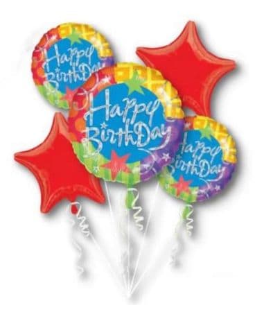 Birthday Balloon Bouquet Flower Arrangement