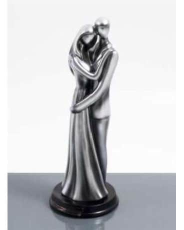 Couple Statue Flower Arrangement