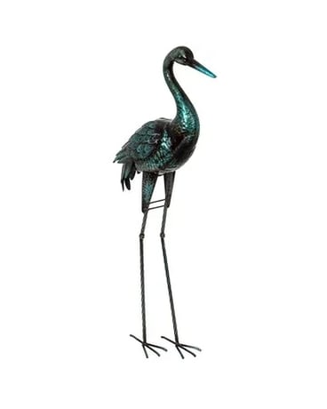 Metal Crane Flower Arrangement