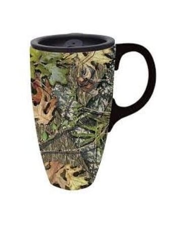 Camouflage Travel Cup Flower Arrangement