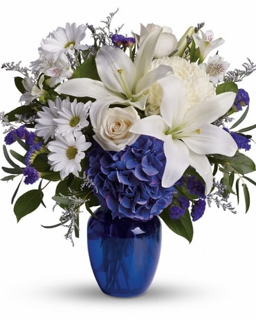 Blue is Beautiful Flower Arrangement