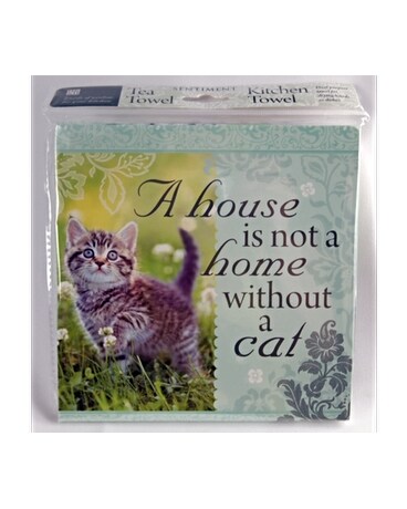 Tea Towel - Home Cat