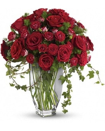 Teleflora's Rose Romanesque Bouquet - Red Roses Flower Arrangement