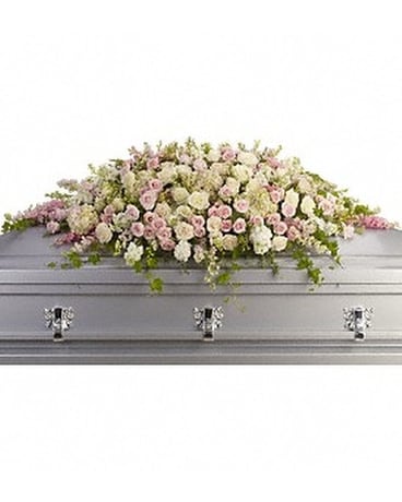 Always Adored Casket Spray Flower Arrangement