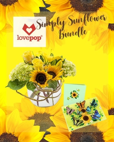Simply Sunflower Bundle Flower Arrangement