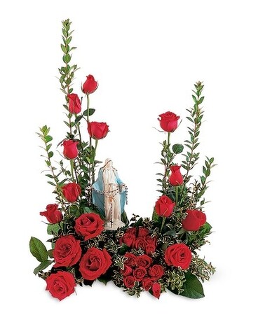 Our Lady Of Grace Flower Arrangement