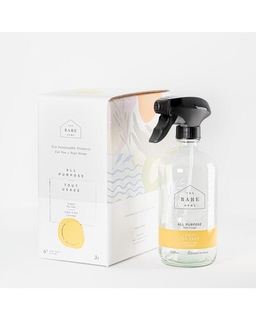 Bare Home Lemon Tea Tree All Purpose Cleaner Kit Flower Arrangement