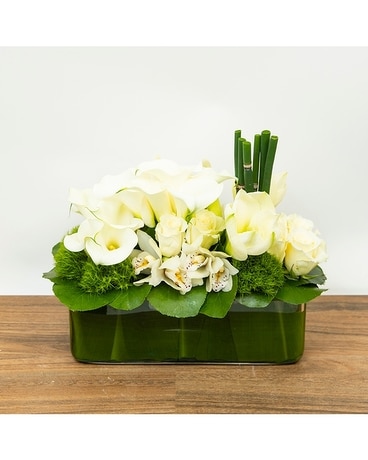 High End Zen Garden Flower Arrangement