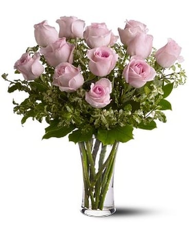 A Dozen Pink Roses