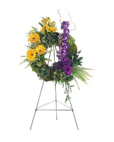 Ring of Hope Wreath - by Leary's Florist Flower Arrangement