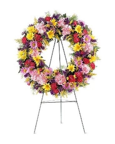 Eternity Wreath - by Leary's Florist Flower Arrangement