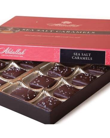 Abdallah Sea Salt Caramel Chocolates 8oz Box Gifts