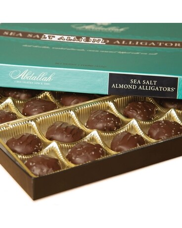 Abdallah Sea Salt Almond Alligator Chocolates 8oz Gifts