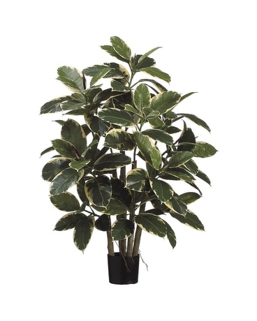 39'' Artificial Rubber Leaf Plant Plant