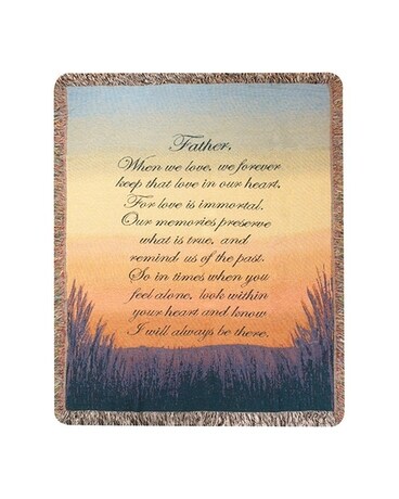 Forever A Father Tapestry Throw Gifts