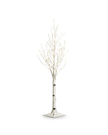 DC 3.5' Lighted Birch Tree Gifts