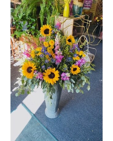 French Pail Sunflower Custom product