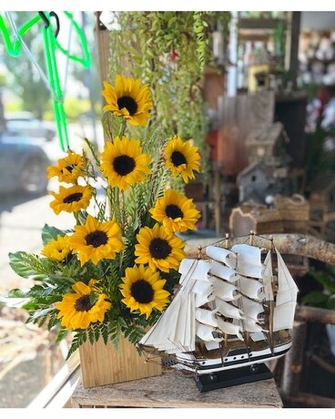 Ships Ahoy Sunflowers Custom product