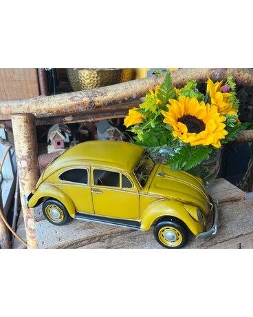 VW Beetle and flowers Custom product