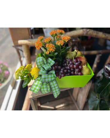 Fruit Basket Fun Flower Arrangement