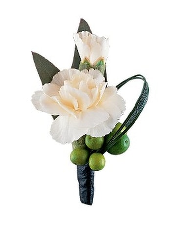 Carnation and Berries Boutonniere Corsage