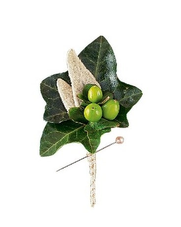 Mixed Foliage Boutonniere Boutonniere