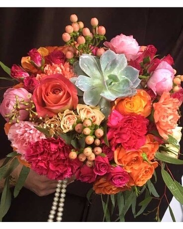 Orange Pink Bridal Custom product