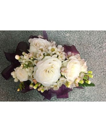 White Roses and Wax flower Custom product