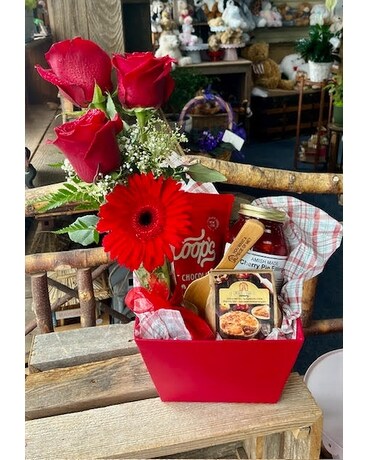 Tuscan Cheese Board Flower Arrangement