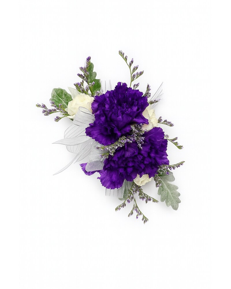 Purple Carnation Corsage