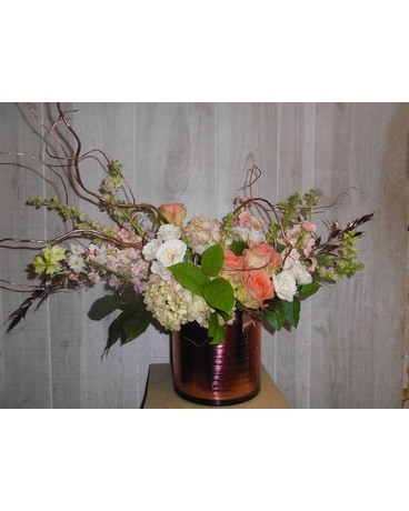 Rose Gold Flower Arrangement